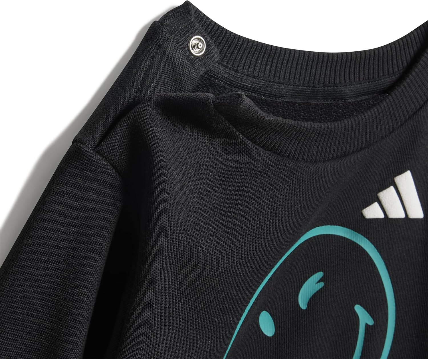 adidas Unisex-Baby Smiley World Joggers Set, Black/White, 4 Years - Image 4