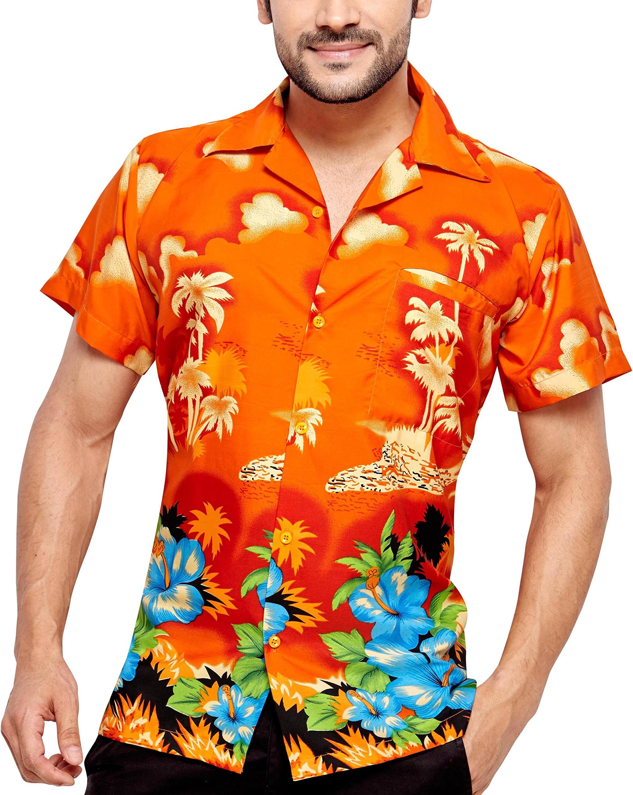SWEET NECTAR Men's Regular Fit Classic Short Sleeve Casual Christmas Xmas Shirt XXL