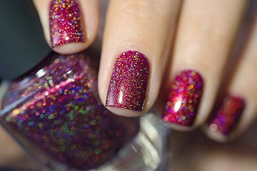 Miniatura 672 de ILNP Madison Ave Esmalte de uñas holográfico metálico rosa antiguo