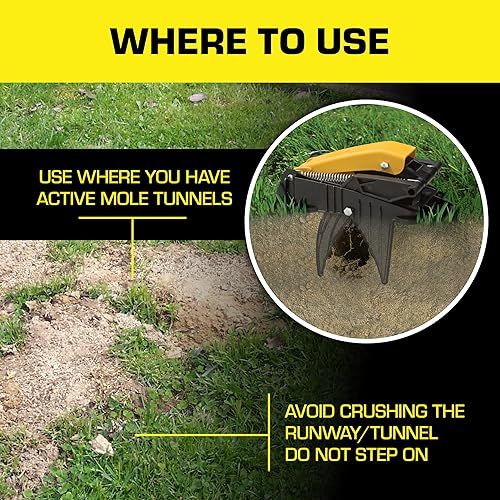 Miniatura 6 de Trampa para topos Tomcat, innovadora y eficaz, elimina topos sin derramar sangre, reutilizable y sin manos, 2 trampas