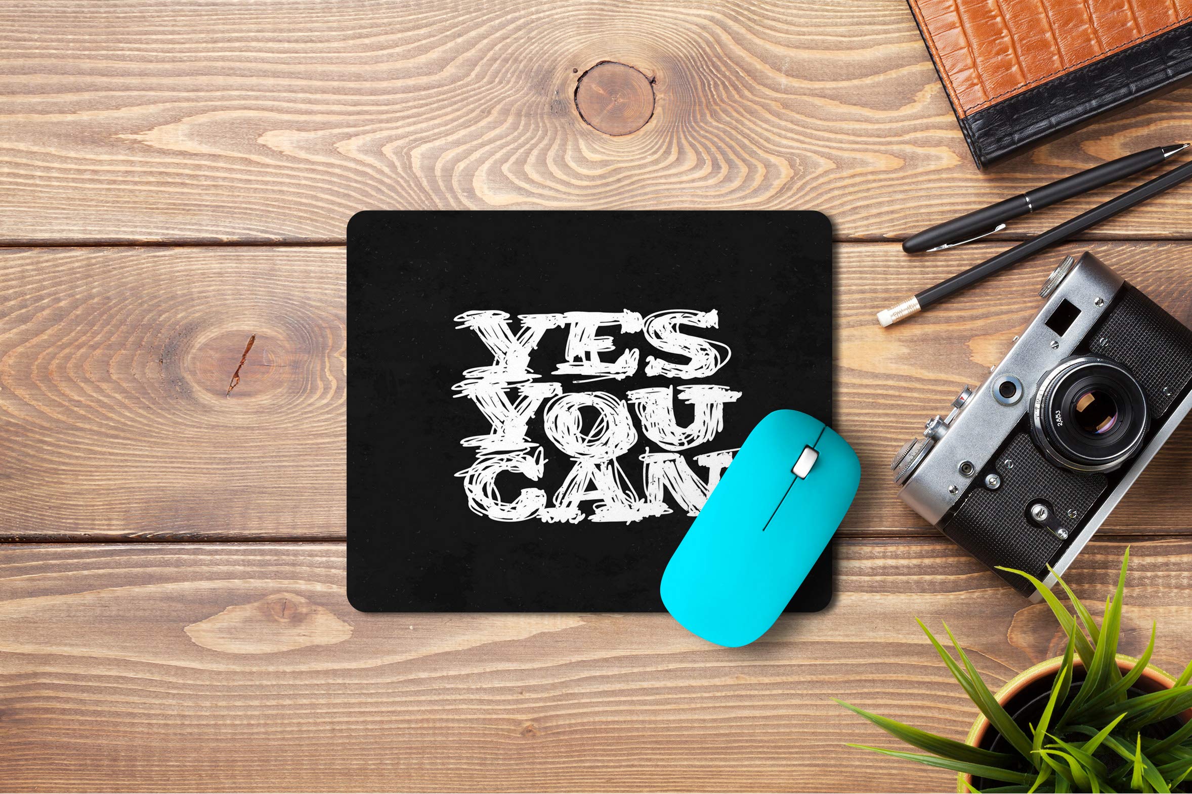 5 Ace myes You can (9) msd Printed Designer Premium Rubber Base Mouse pad for Laptop|Dekstop-7x8.5 Inches