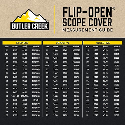 Miniatura 20 de Butler Creek Objective Flip Open Scope Cover
