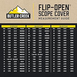 Butler Creek 03A Objective Flip Open Scope Cover , Black