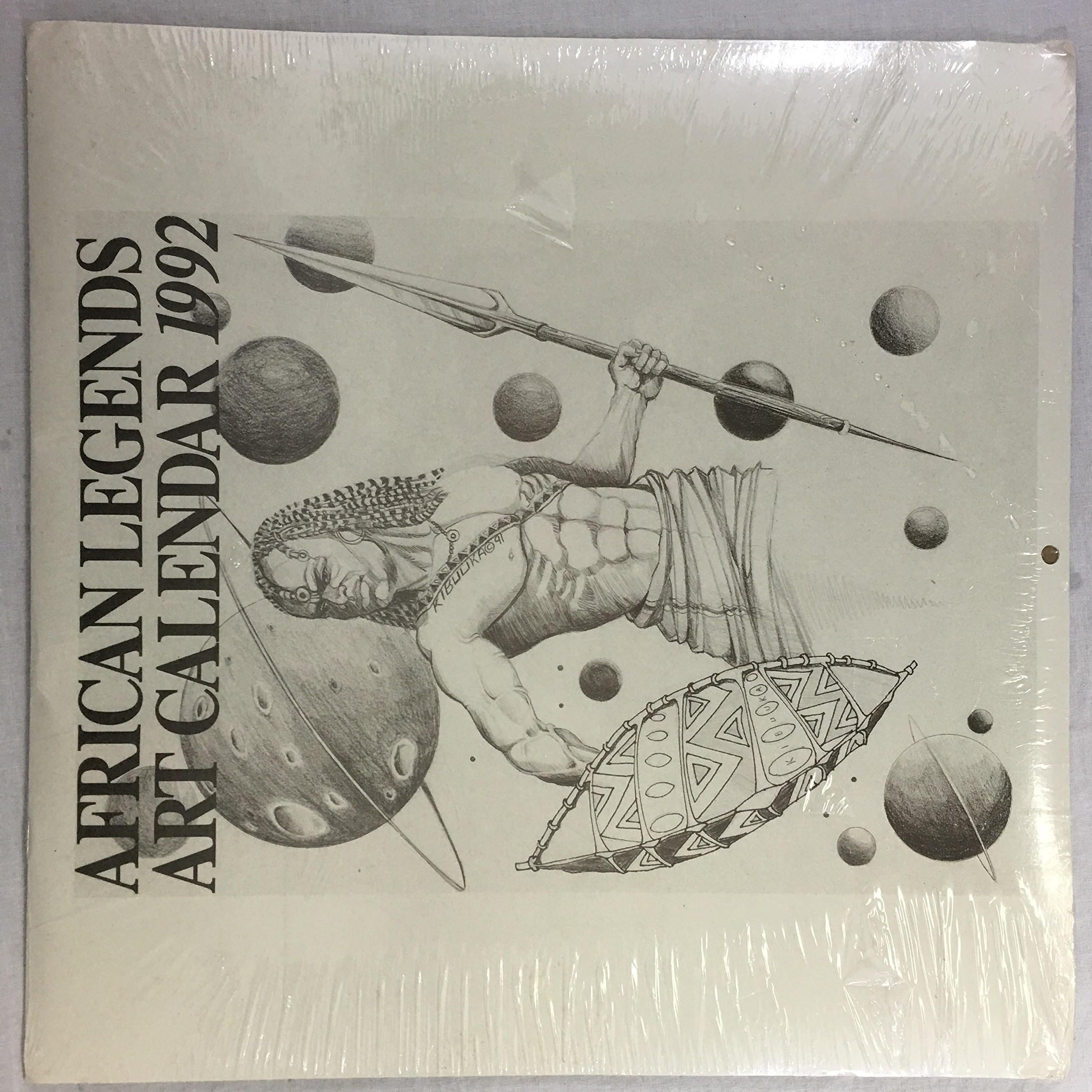 1992 African Legends Art Calendar Vintage Collectible