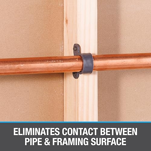 Miniatura 3 de Oatey 33914 Abrazadera de tubo de suspensión, 12 pulgada, gris