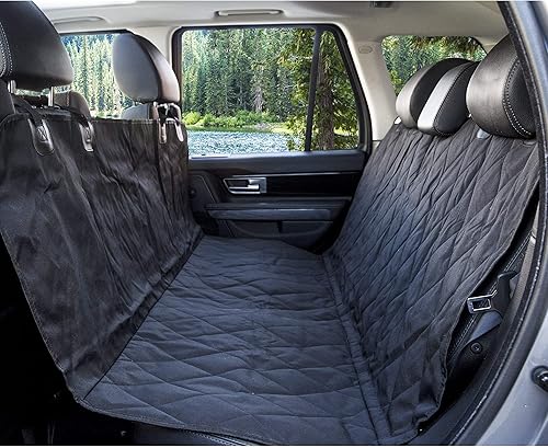 Miniatura 2 de Cubierta lujosa de asiento BarksBar de auto para mascotas con sujetador para autos camiones y todoterrenoimpermeable y con respaldo antideslizante