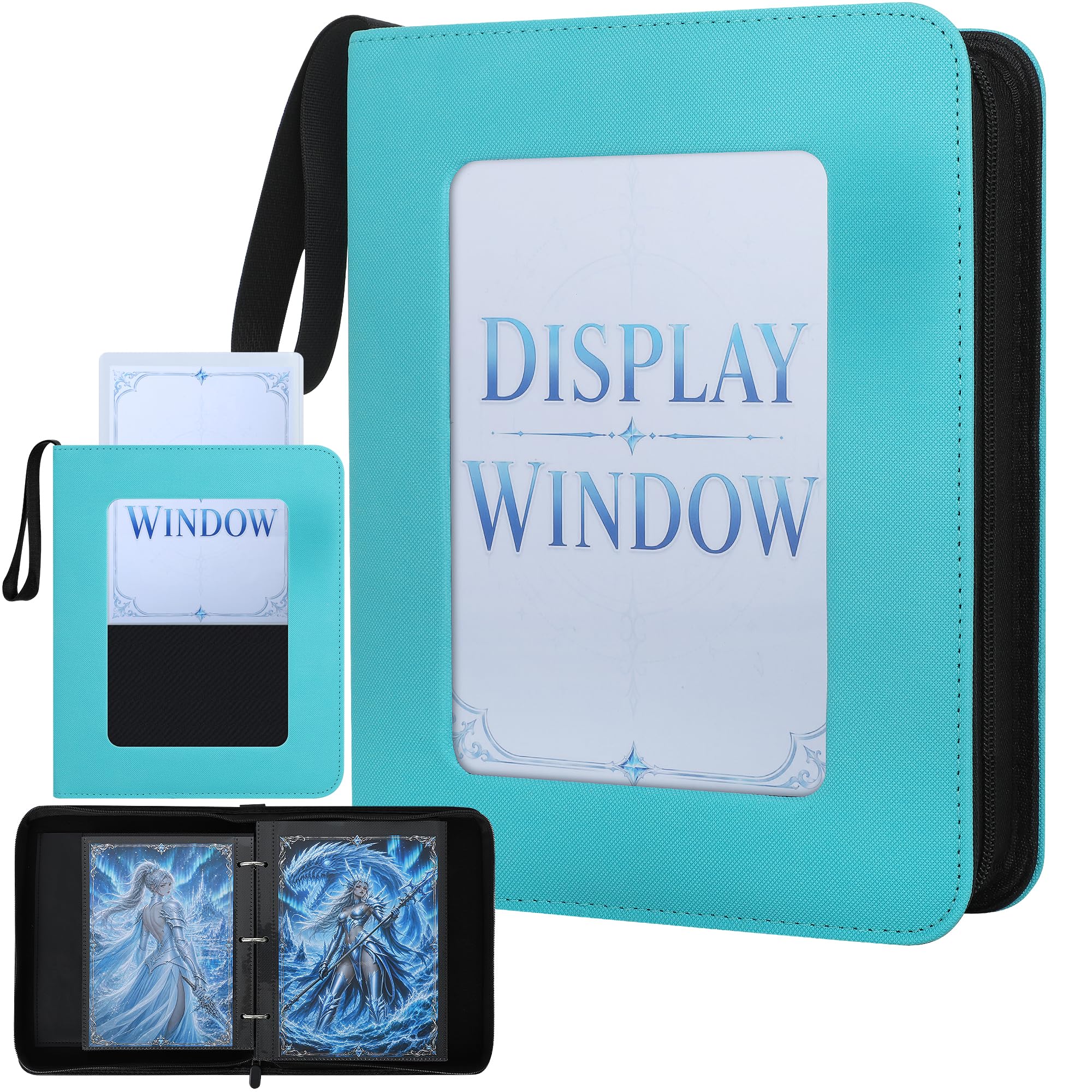 Zettokete Jumbo Card Binder with Display Window Holds 50 L and 50 XL Cards