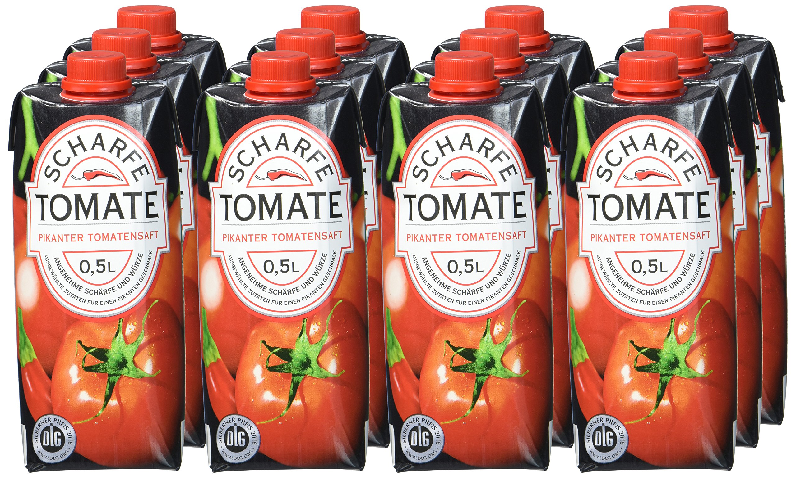 Scharfe Tomate Tomatensaft , 12 x 500 ml