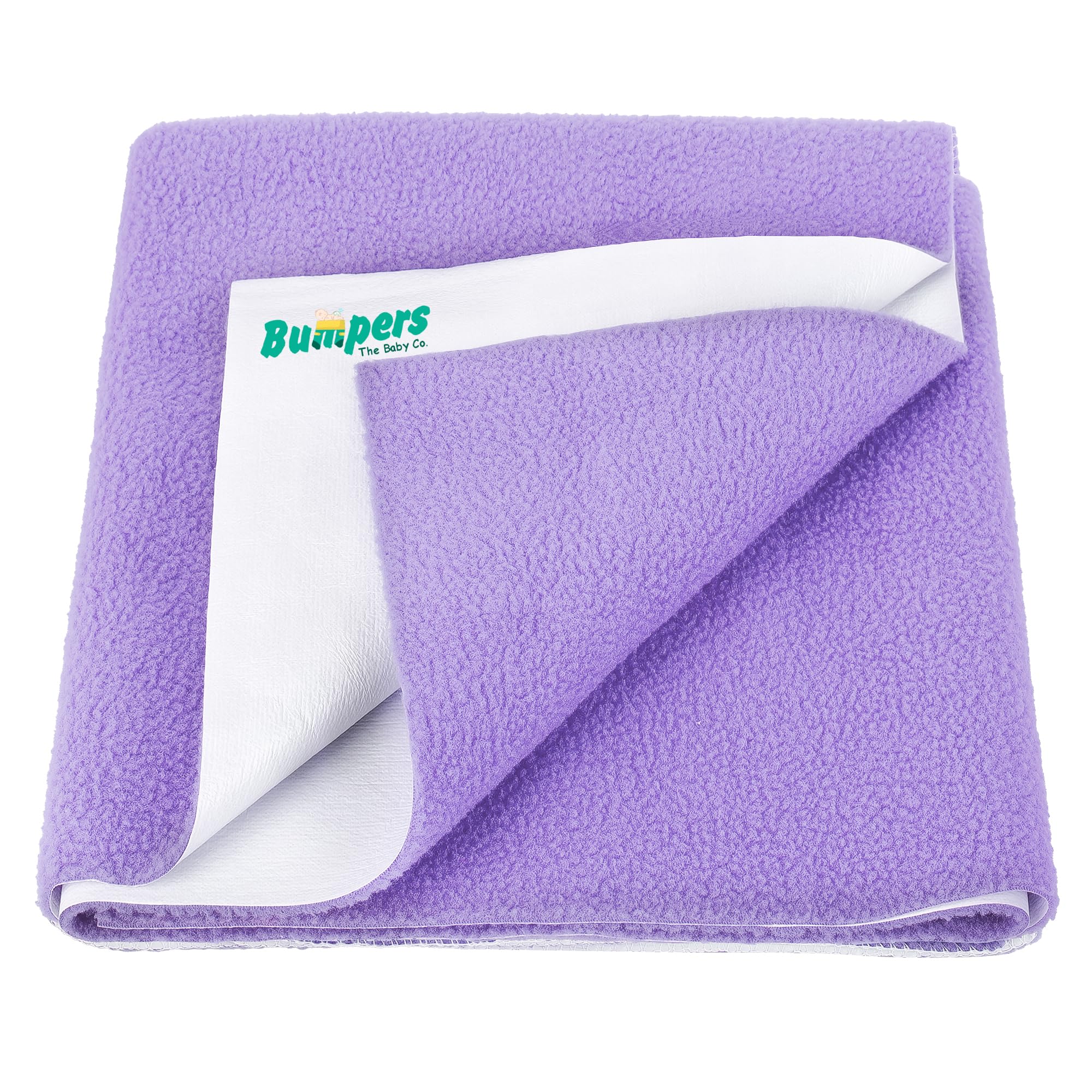 Bumpers Waterproof Quick Dry Sheet for Baby| Bed Pad Extra Absorbent Washable Matress Protector| Baby Bed Protector Sheet for Toddler Children (Violet, XL (200x140 cm))