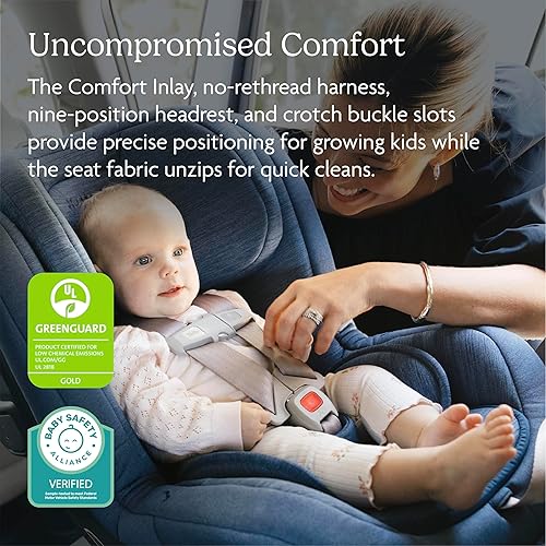 Miniatura 5 de UPPAbaby Rove - Asiento convertible para automóvil 2 en 1 trasero + orientado hacia adelante, instalación rápida y segura en 3 pasos, tecnología de