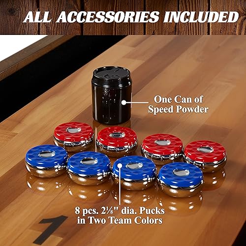 Miniatura 16 de Barrington Shuffleboard Multiple Styles Urban Shuffleboard Game Table Collection, Durable Designs with Puck Set Accessories, Perfect for Family Game