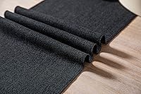 Vista 12 de ZeeMart Light Grey Table Runners 108 Inches Long, Burlap Linen Style Rustic Farmhouse Table Runner, Long Boho Dining Table Runner, 13x108 Inches