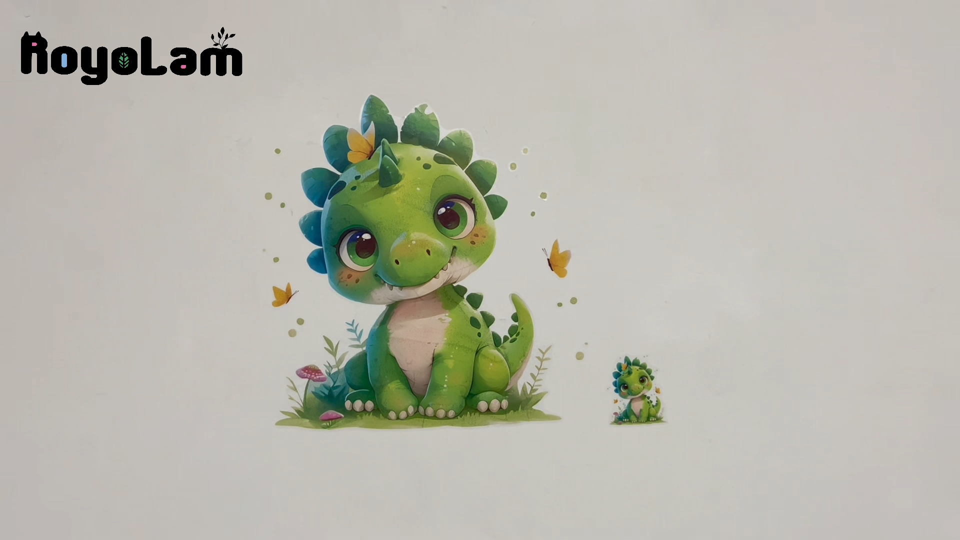Vinilo decorativo de dinosaurio infantil desmontable resistente al agua miniatura 7