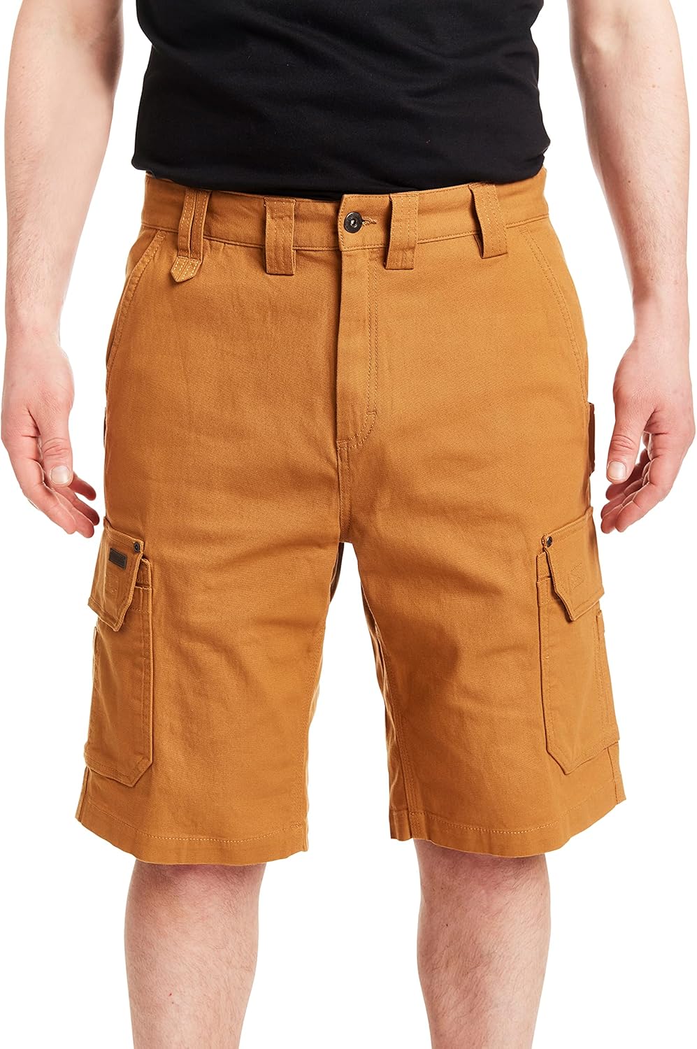 Smith's Workwear Men's Stretch Cargo Utility Short, Clay Brown, 32