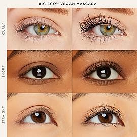 tarte big ego mascara - Ultra-Black, Long-Wear Vegan Mascara for Full Sizeer, Longer, Volumized Lashes, Cruelty Free