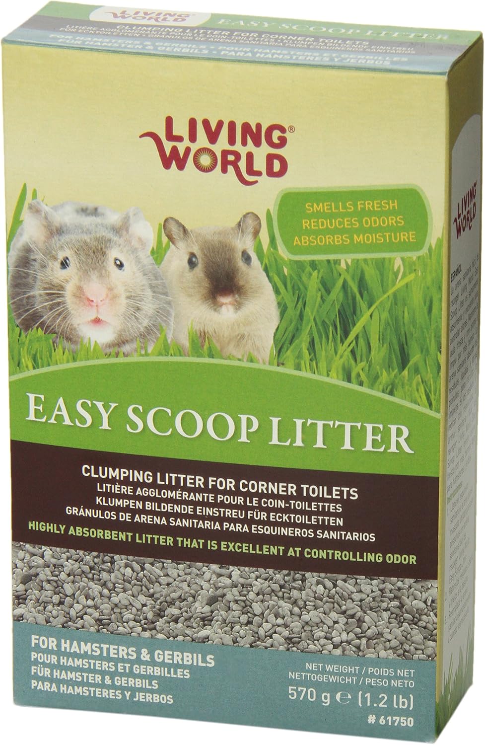 Living World Hamsters/Gerbils Easy Scoop Litter, 1.2-Pound