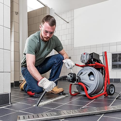 Miniatura 9 de RIDGID Kit de máquina de tambor K-400 de limpieza de drenaje de 115 voltios con control AUTOFEED y cable C-32IW de 38 x 75 pies