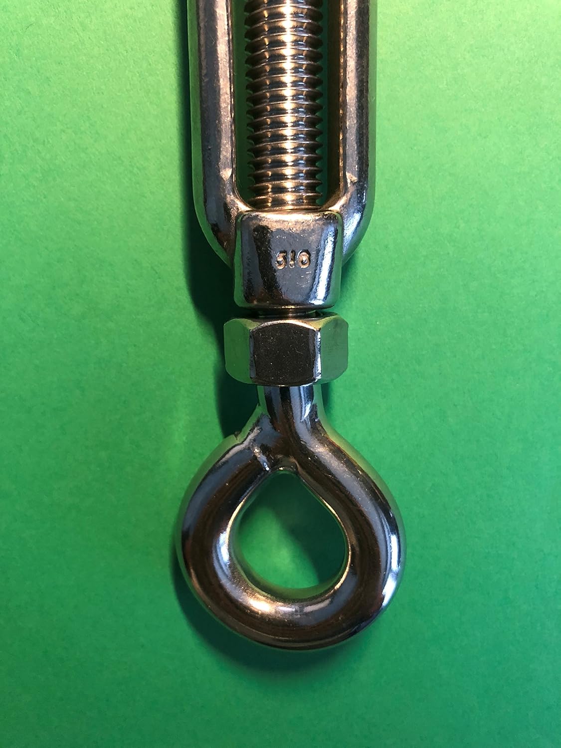 US STAINLESS Stainless Steel 316 1/2" UNC Open Body Turnbuckle Eye and Eye Marine Grade
