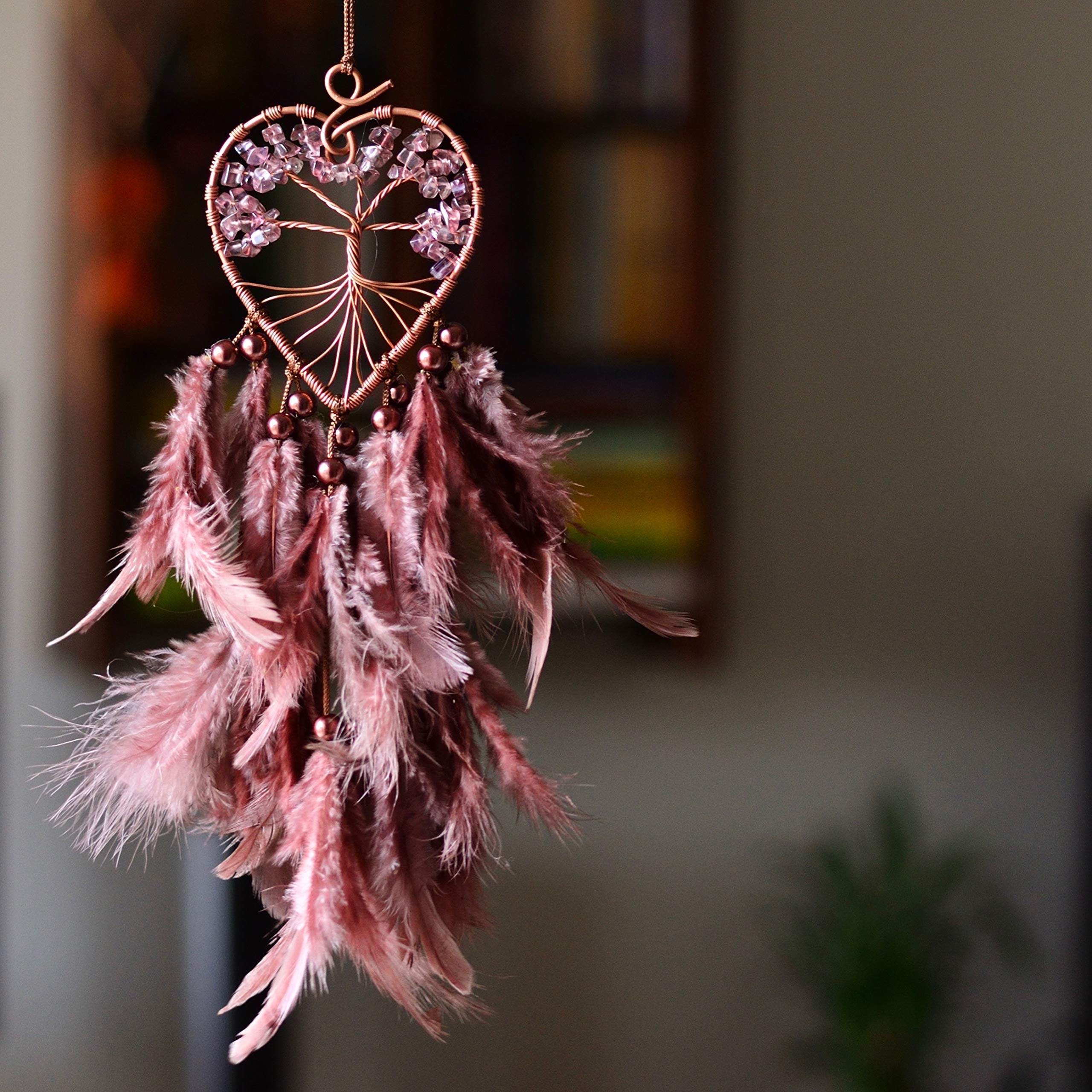 Cuckoo DreamCatchers Copper Crystal Dream Catcher (3 x 11 inch
