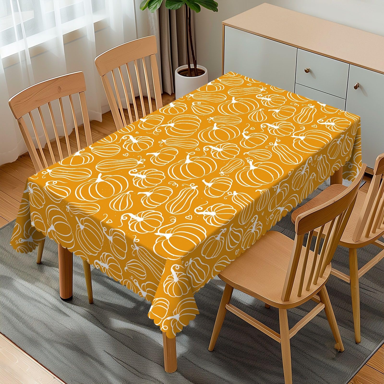 Nappe de table citrouille d'Halloween et Thanksgiving pour décorer vos repas d'automne