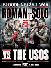 WWE The Bloodline Civil War 2023 Money in the Bank 18" x 24" Photograph - Wrestling Photos