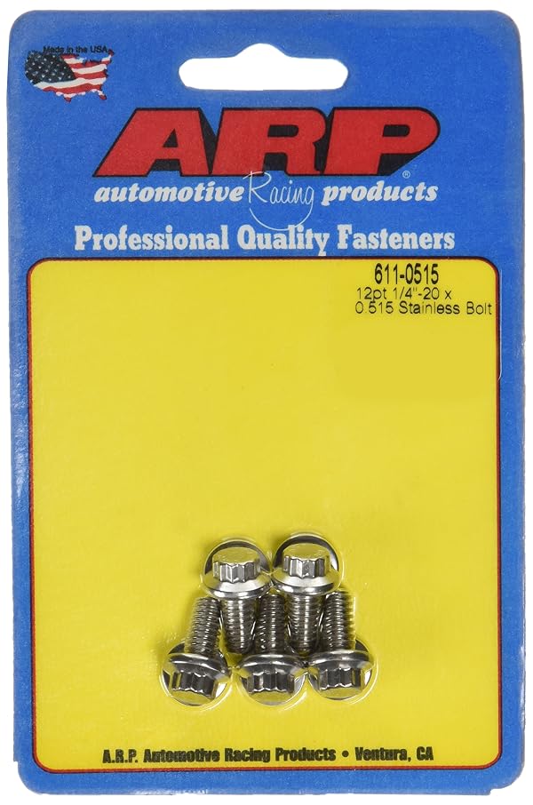 ARP 6110515 Stainless Steel 1/4-20 12-Point Bolts - Pack of 5 by ARP - Used condition - CA$17.73