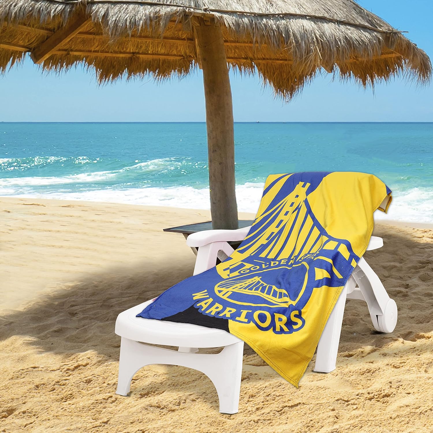 Northwest Golden State Warriors 30 x 60 inch Beach Towel, Puzzle Design - Image 2