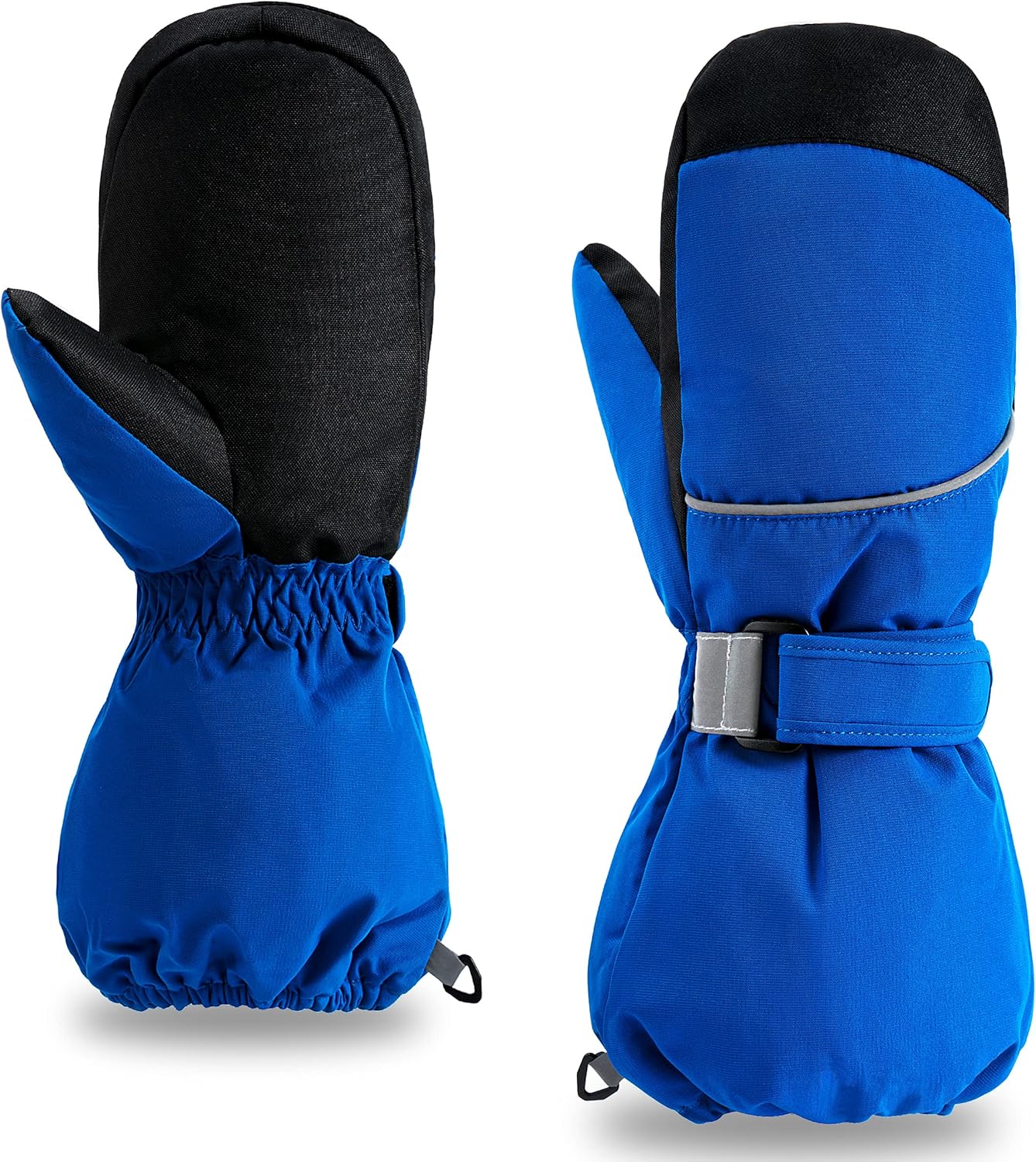 ThxToms Kids Ski Mittens Gloves, Toddler Snow Mittens Waterproof Winter Gloves Long Cuff for Boys Girls Skiing Snowboarding