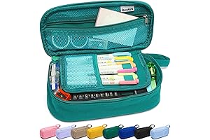 Soft Cozy Pencil Case for Boys - Durable Canvas Storage Pouch for...