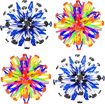 4Pcs Colorful Expandable Breathing Ball Toy for Kids Boys Girls | Magic Expanding Ball Toy for Toddlers,Stress Relief Sensory Fidget Toy for Kids and Adults Autism, Yoga - ADHD Anxiety