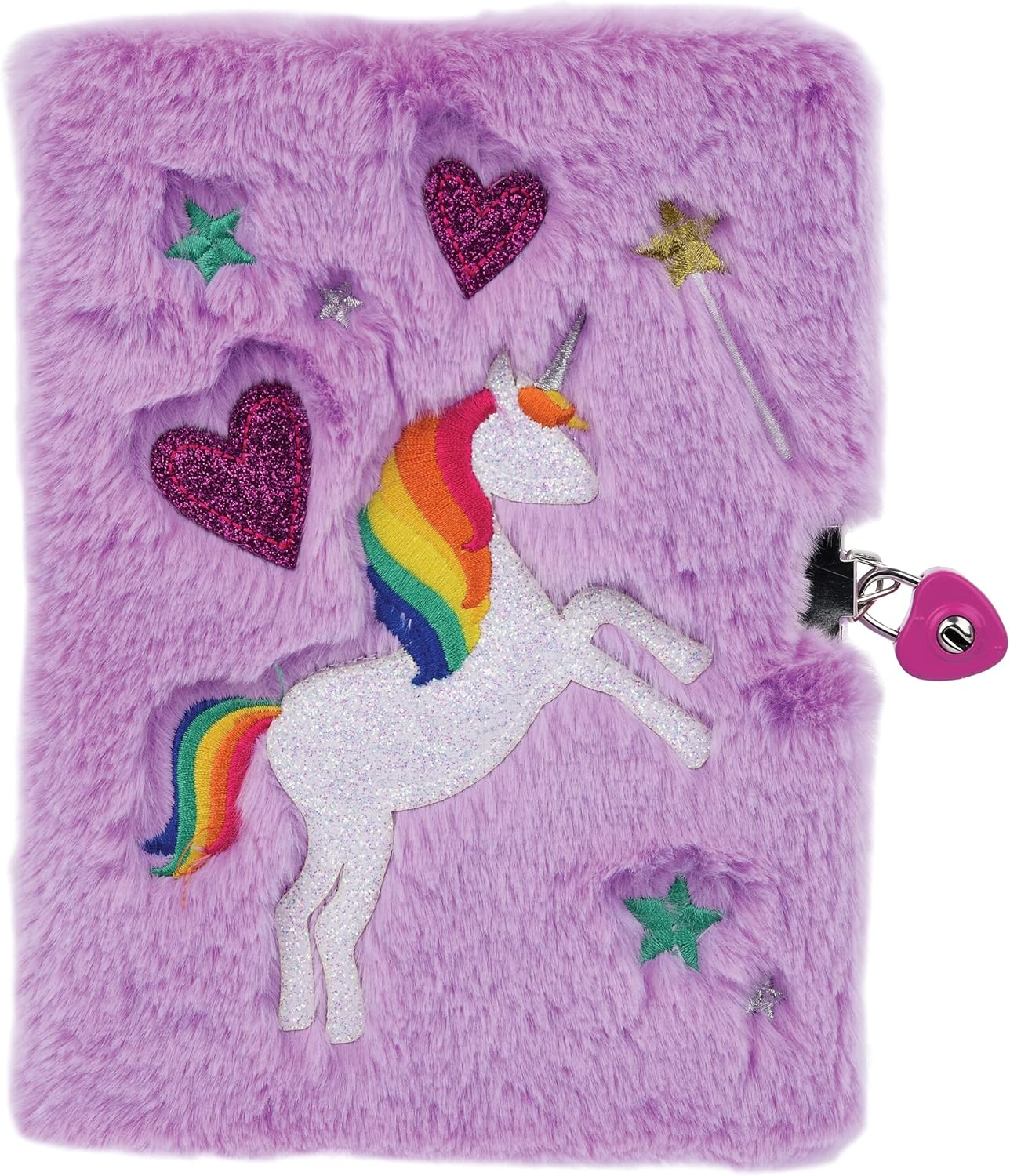 iscream Glittery Flip Sequin Book-Bound Lined-Page 8.5" Journal - Unicorn Silhouette