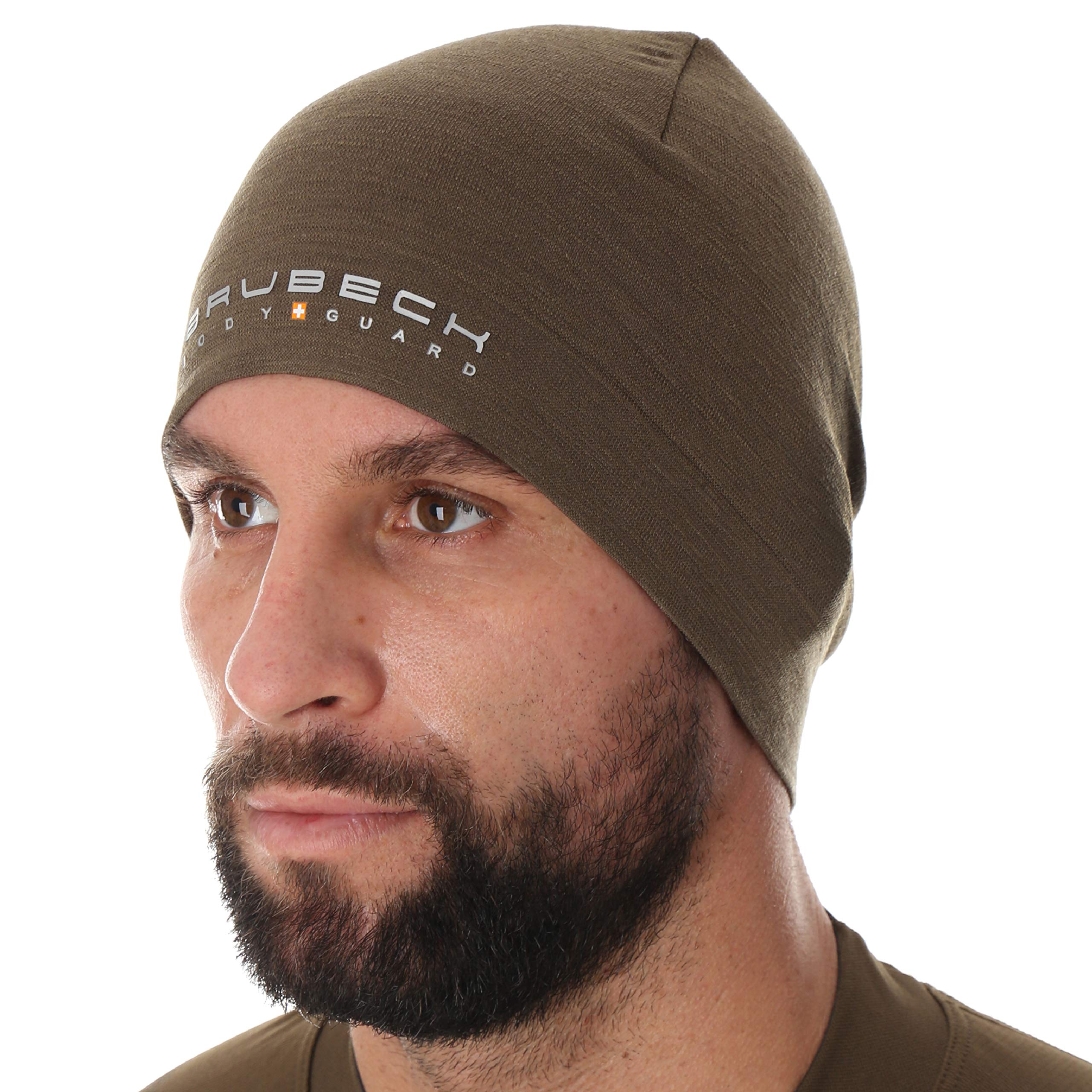 BRUBECK Bonnet Homme Hiver Femme Running sous Casque Vélo Ski Chaud Respirant - 48% Laine Mérinos