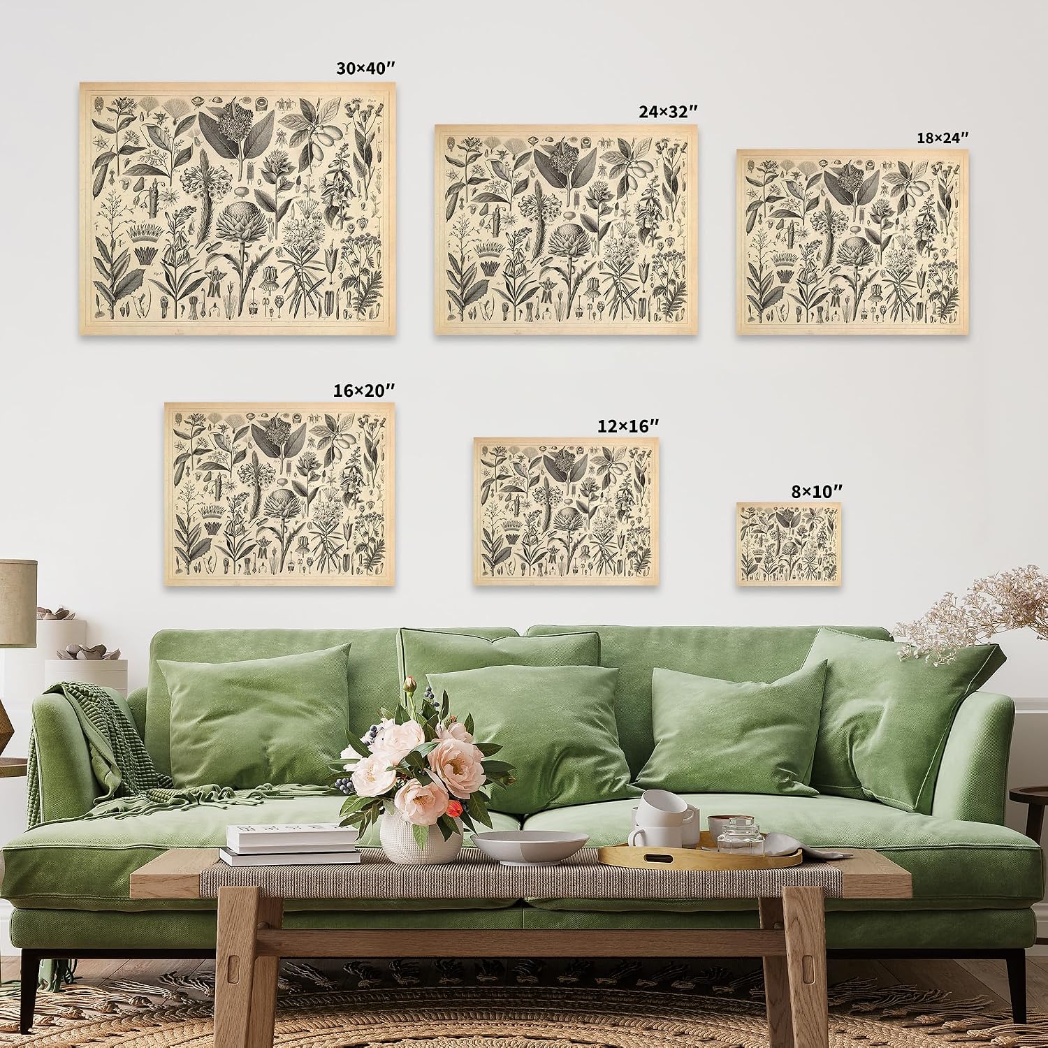 Poster Master Plants with a Resinous or Milky Sap Canvas - Retro Botanical Print - Plant Art - Gift for Men & Women - Wall Decor for Farmhouse, Living Room or Bedroom - 8x10 STRETCHED Canvas