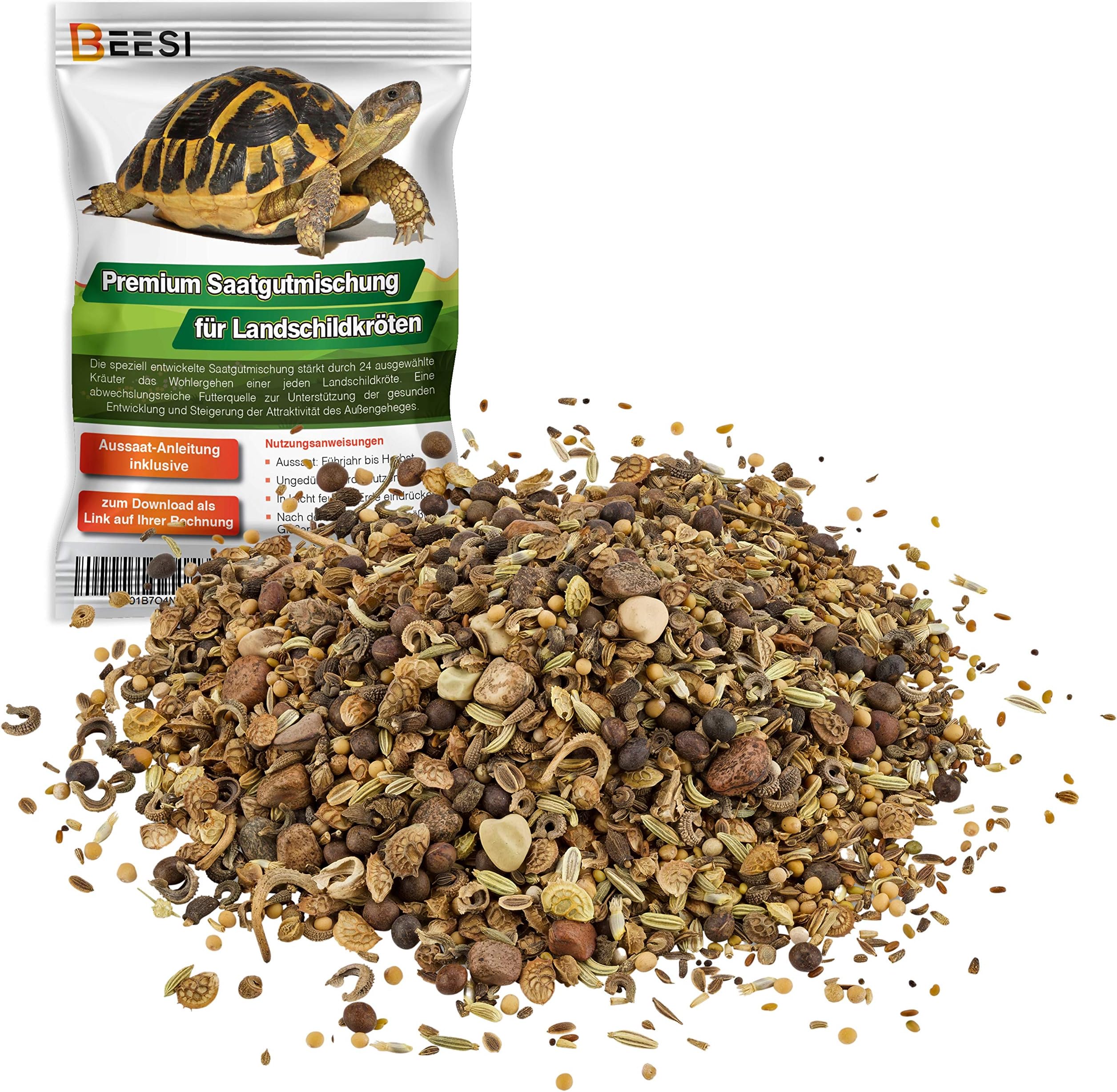 BEESI100g Schildkröten Samenmischung für Futterpflanzen inkl. Aussaat