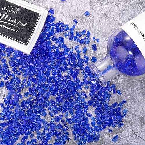 Miniatura 3 de Vidrio triturado para manualidades, piezas de vidrio roto decorativas reflectantes templadas trituradas para jarrón, piscina, bar, pecera,