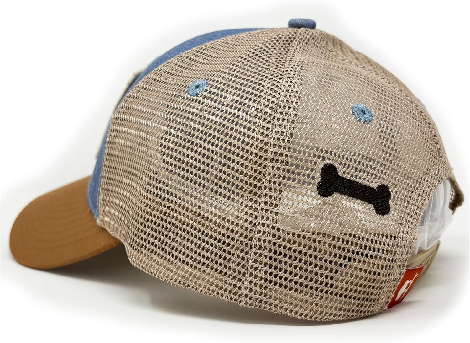 Surfing Dog Structured Trucker Hat, Blue