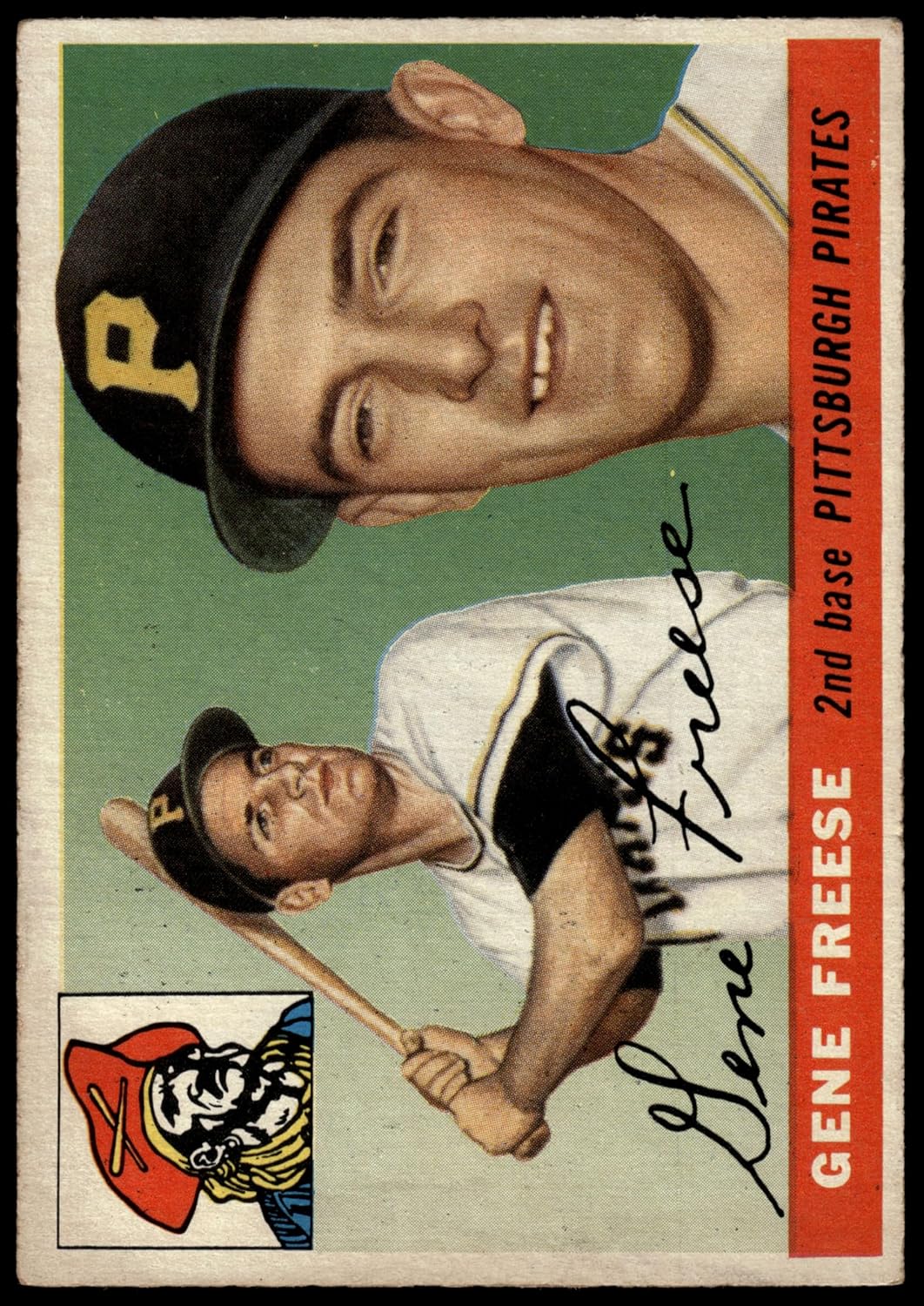 1955 Topps #205 Gene Freese Pittsburgh Pirates (Baseball Card) GOOD Pirates