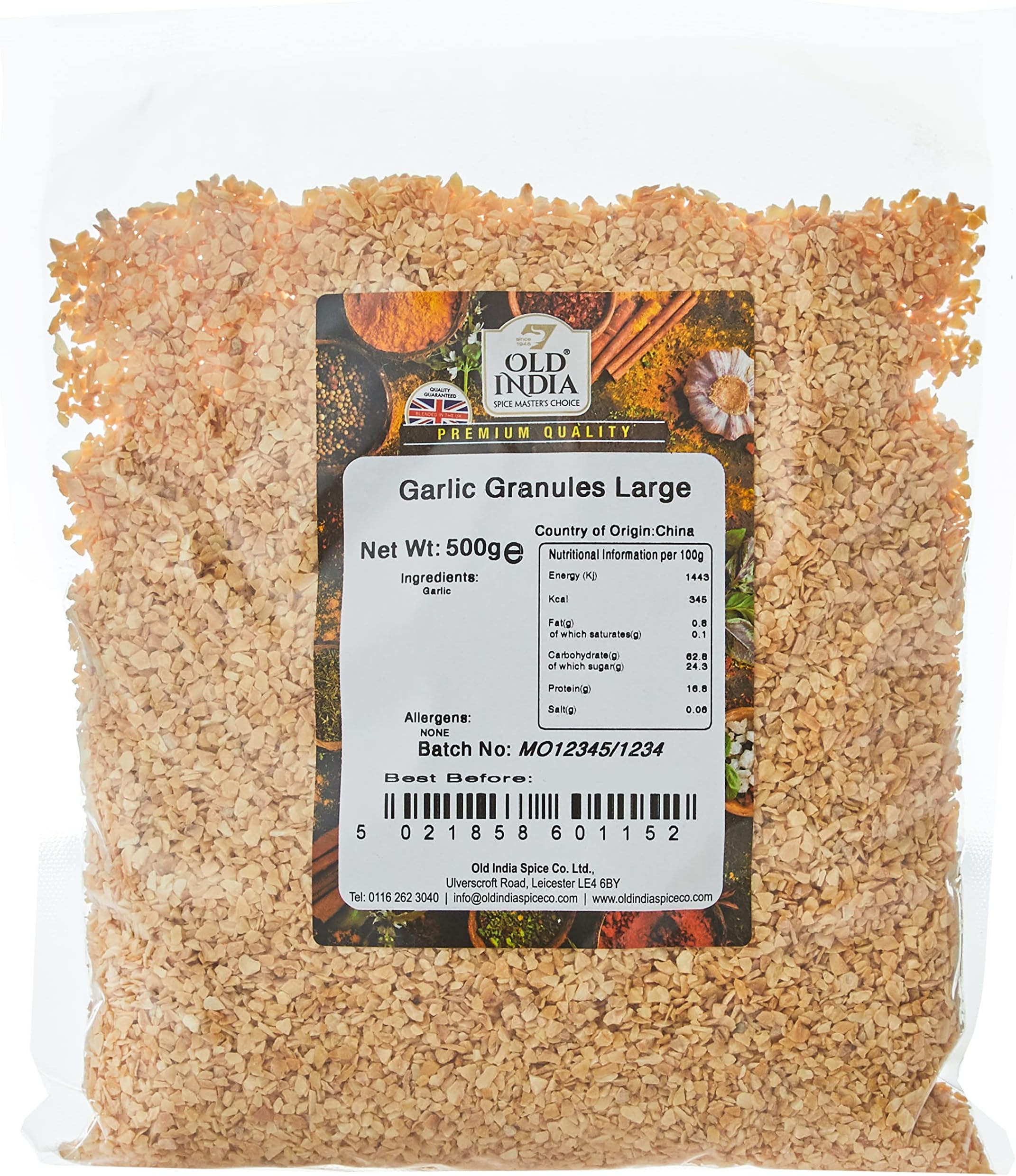 Old India Garlic Granules Large 500g