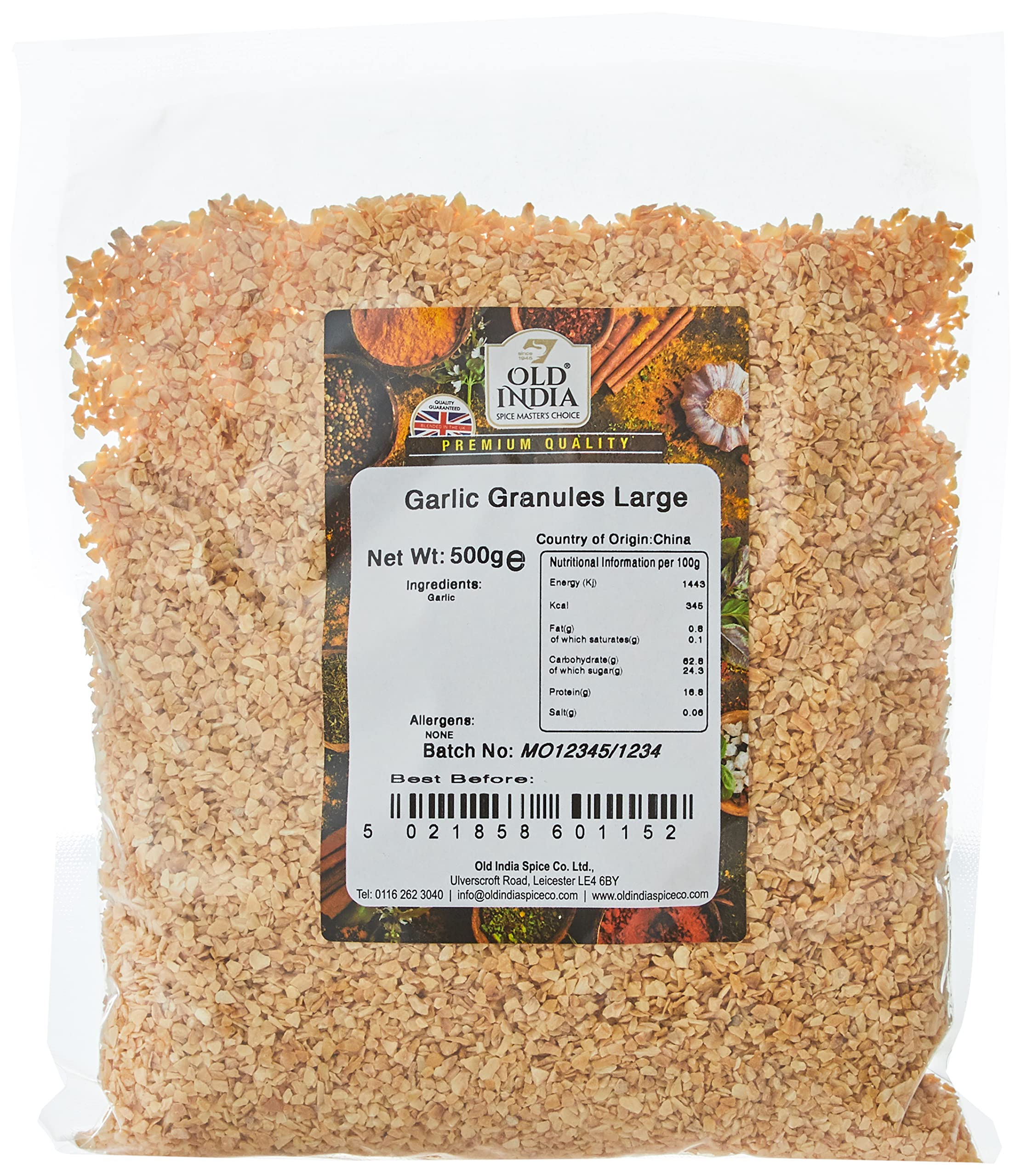 Old IndiaGarlic Granules Large 500g