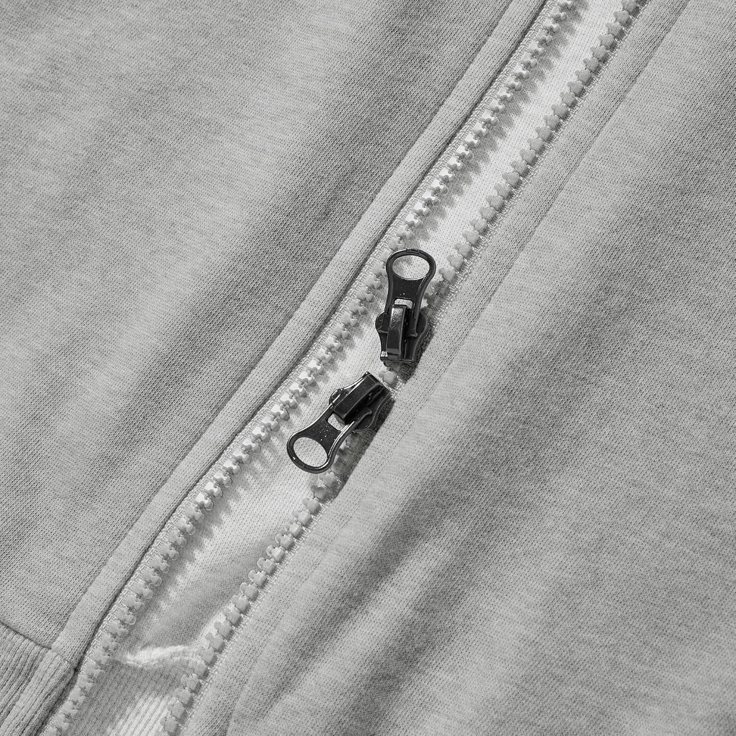 GIVON Women’s Cropped Zip-Up Hoodie Two Way Cotton Blend Casual Long Sleeve Wide Ribbed Hem Hooded Sweatshirts - Image 5