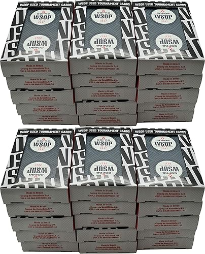 WSOP 30 barajas auténticas negras repartidas en 2017 Usado Copag Plastic Playing Cards Bridge Standard Index