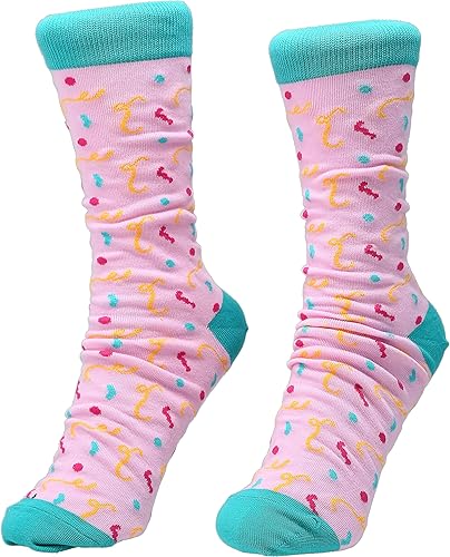 Miniatura 2 de Pavilion Gift Company Happy Birthday To You Streamer Socks & Juego de taza de café de 15.5 onzas, color blanco