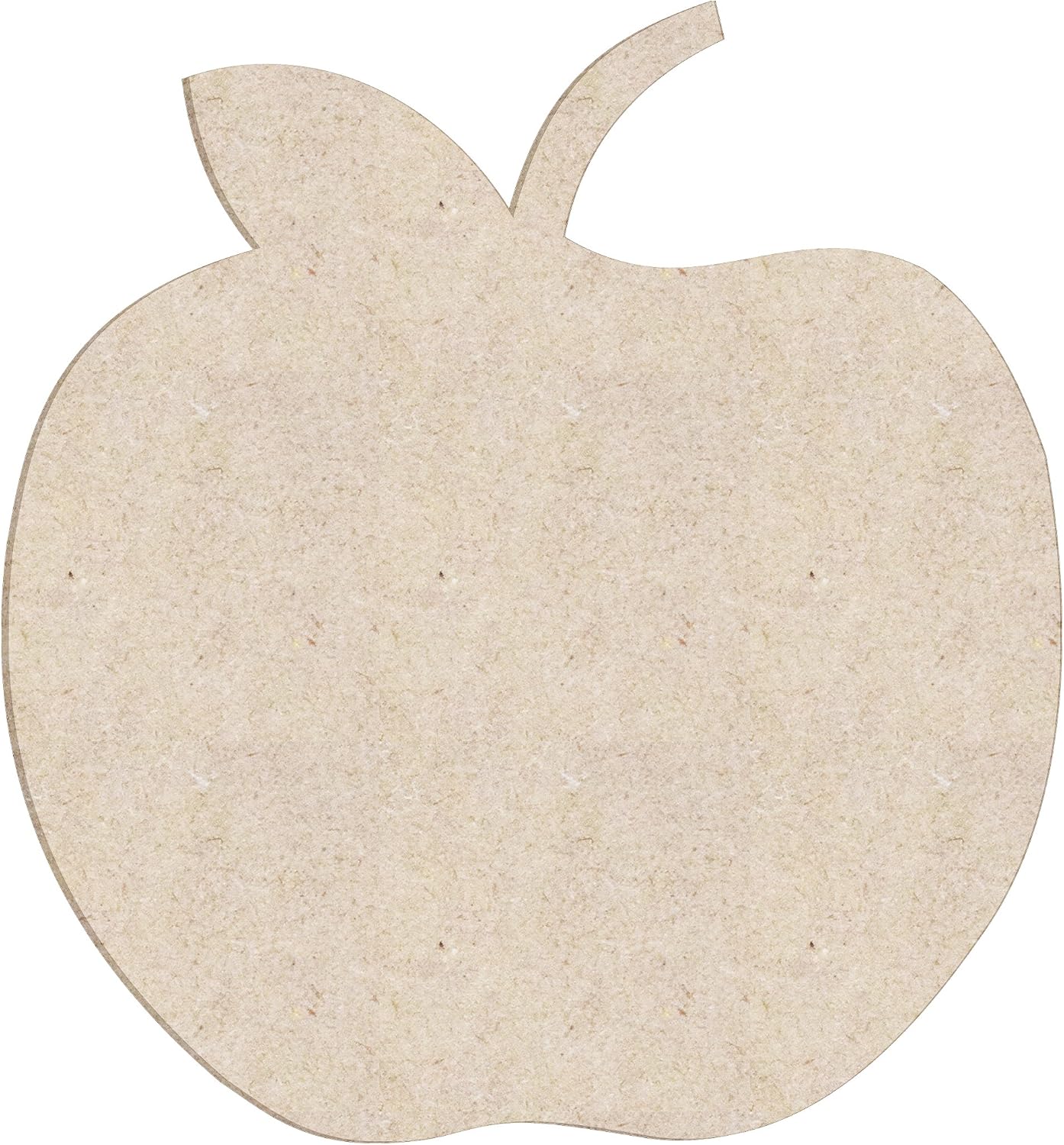 12" Apple Unfinished Wood Cutout Shape