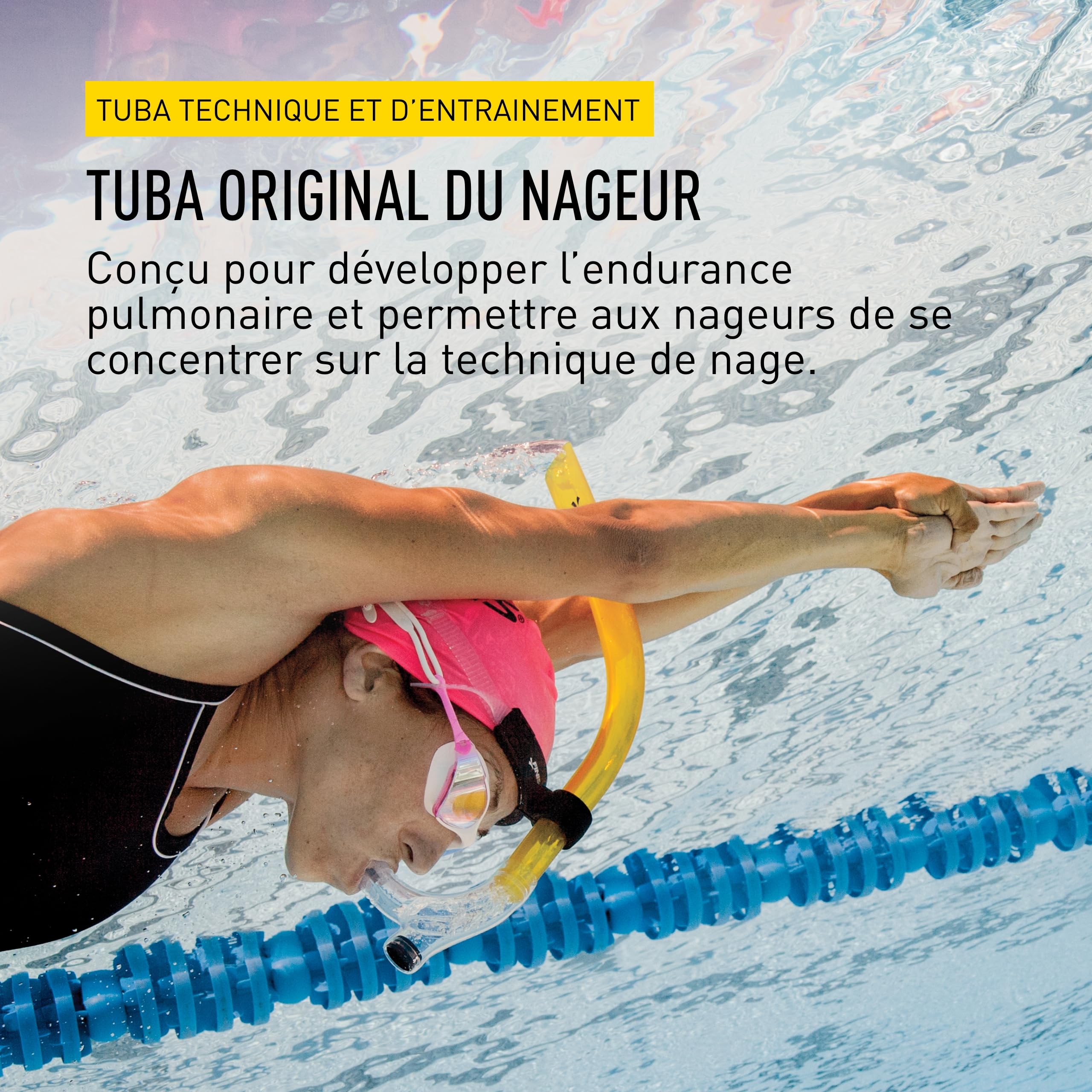 Finis Swimmer's Snorkel Yellow Swimmer s Snorkel, Jaune, Taille unique EU