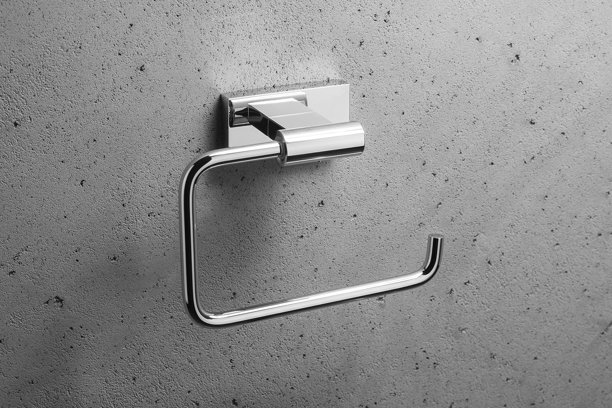 Porta Rollos de Papel Higiénico 140S1, Acero Inoxidable SUS304 Pulido, Acabado Cromado Anticorrosión, Soporte Elegante y Duradero para Baño Moderno