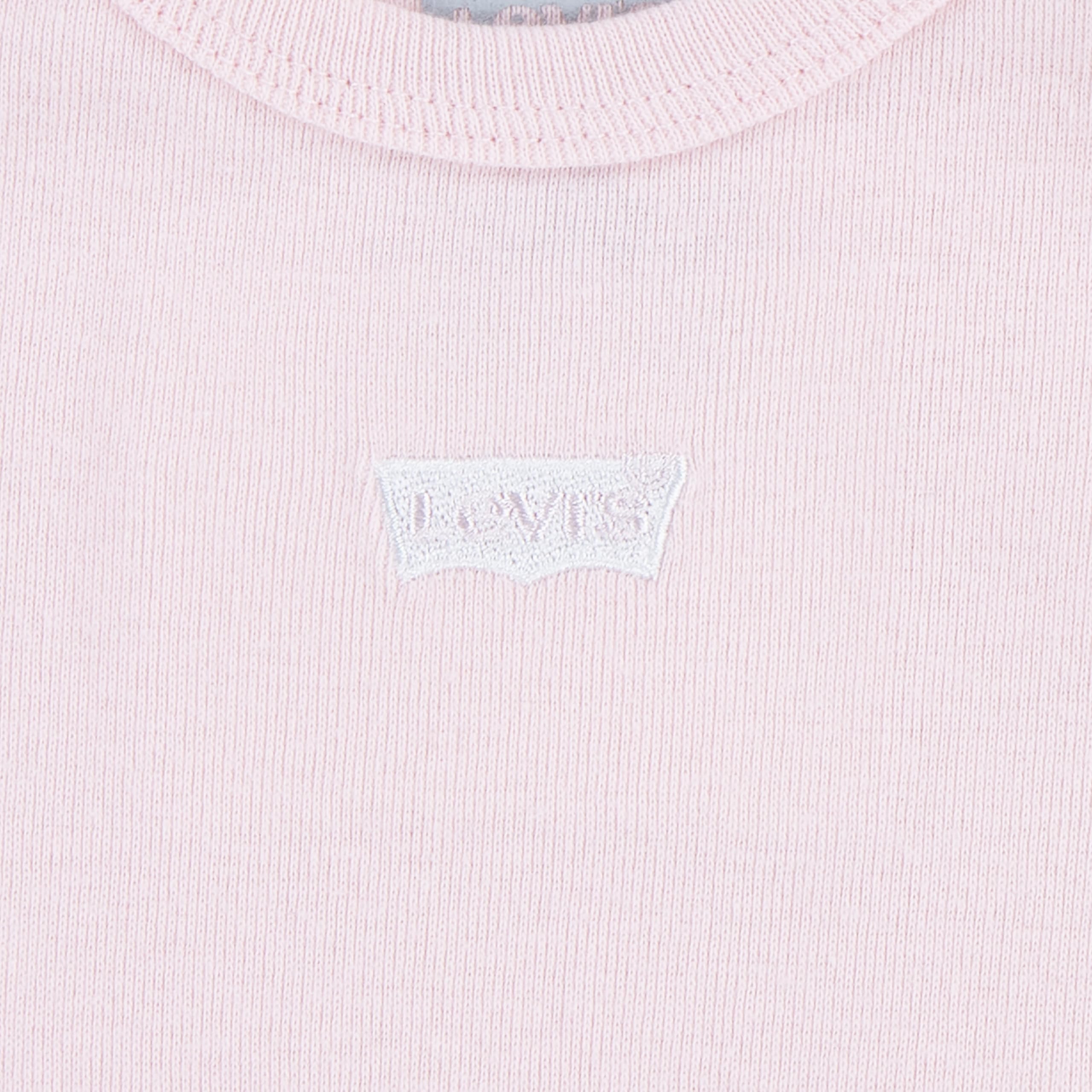 Levi's Unisex Baby Lhn Understated Batwing 3pc Se Nl0331 Levi's Unisex Baby LHN Understated Batwing 3PC SE NL0331 Abgestimmte Outfits, Chalk PINK, 6-12M