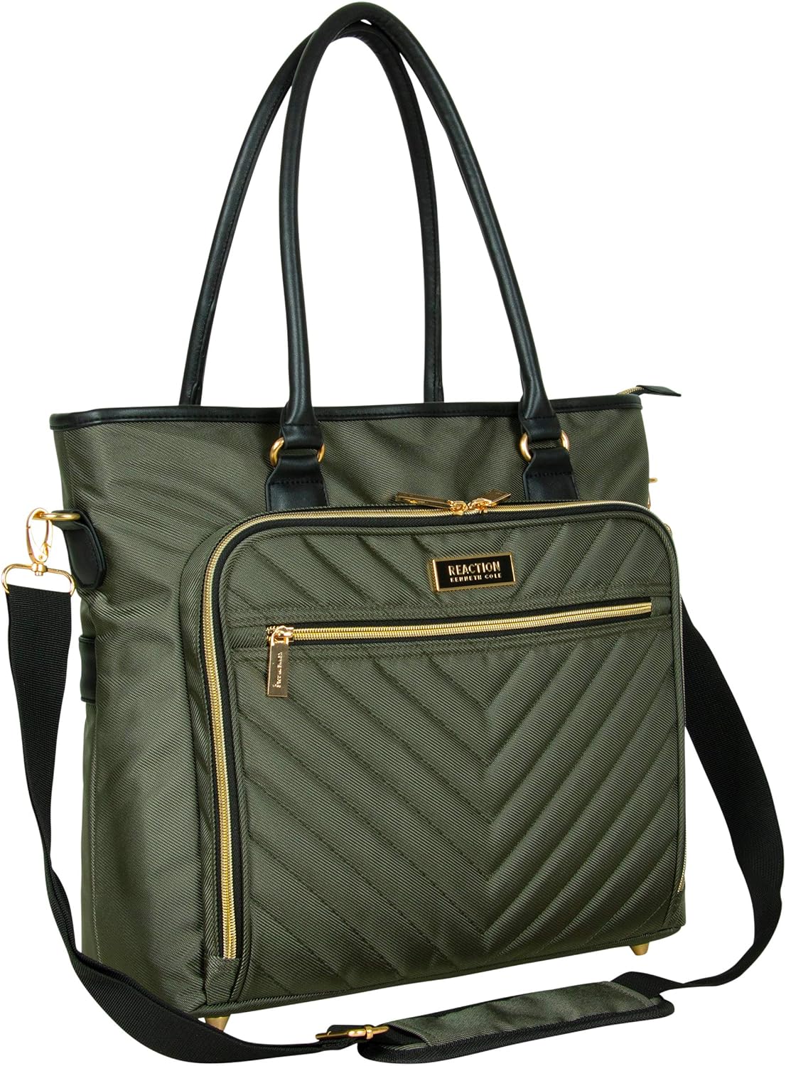 Buy 1 get 1 Kenneth Cole Reaction Chelsea Chevron 15 Laptop & Tablet Business Tote W/Removable Shoulder Strap, Olive, Laptop 🔥 Crazy Deals Kenneth Cole Reaction Chelsea Chevron 15 Laptop & Tablet Business Tote W/Removable Shoulder Strap, Olive, Laptop