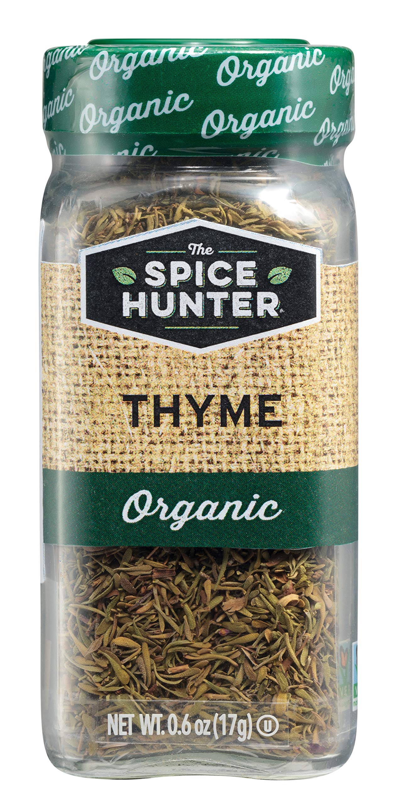 Spice Hunter The Thyme, Organic, 0.6-Ounce Jars (Pack of 6)