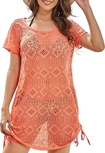 Amazon.com: AS ROSE RICH Traje de baño para mujer - Cubierta de traje de  baño para mujer - Vestidos de playa para mujer - Talla regular y grande :  Ropa, Zapatos y Joyería