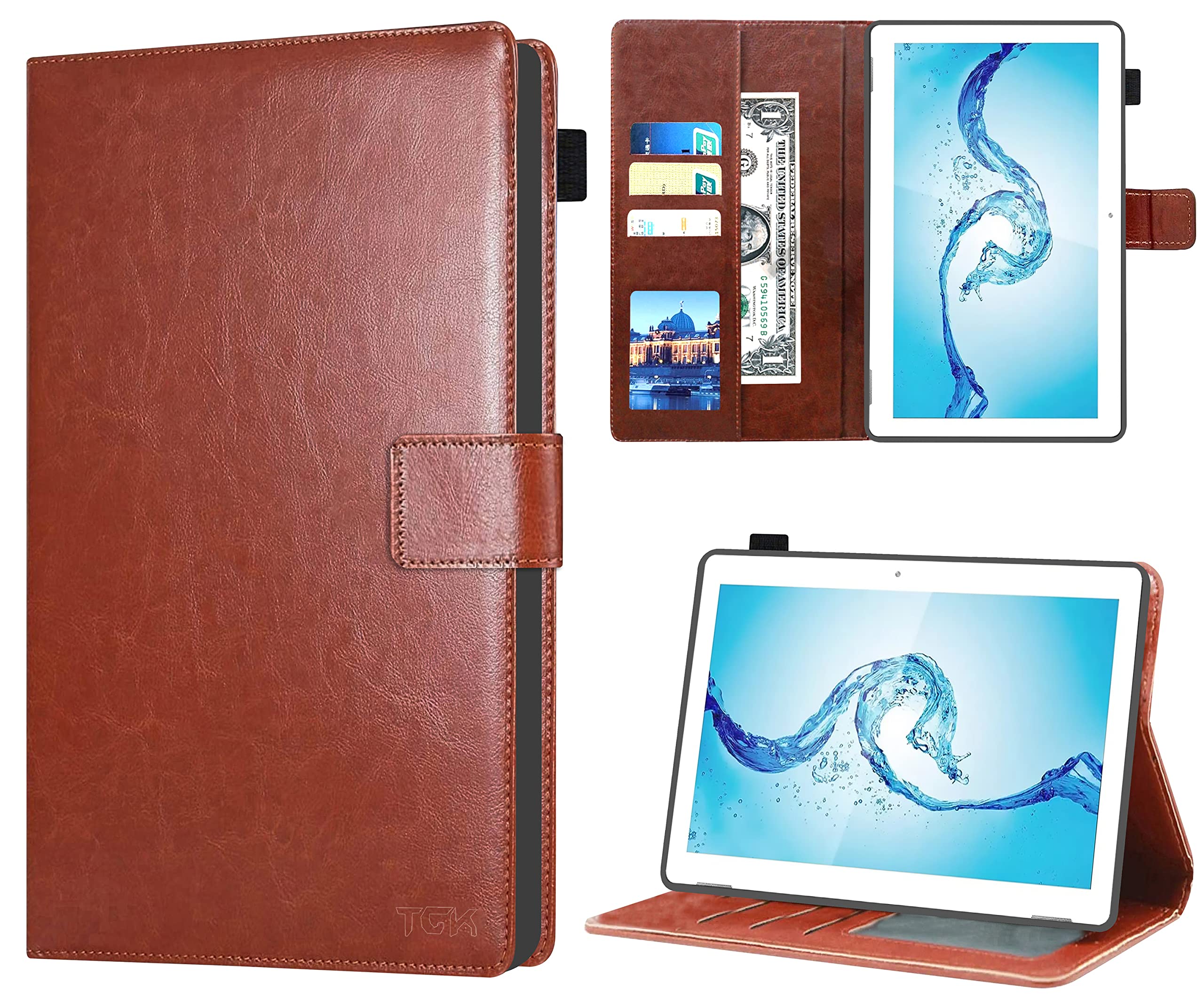 TGK Multi Protective Wallet Leather Flip Stand Case Cover for Acer One 10 T8-129L Tablet 10.1 Inch, Brown (B0B68PPDSY) Amazon Price History, Amazon Price Tracker
